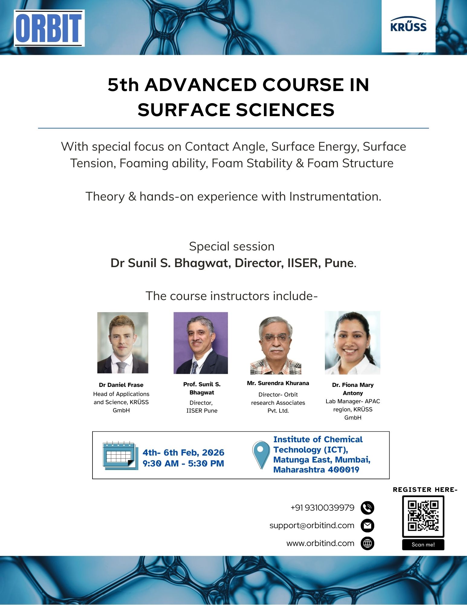 5th Advanced Course in Surface Sciences
